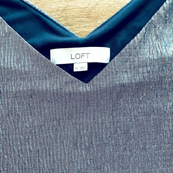 Loft Silver Metallic Top XS - Picture 2 of 2